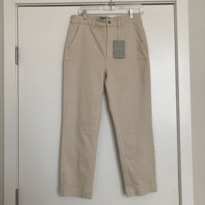 Everlane slim straight crop pants NWT